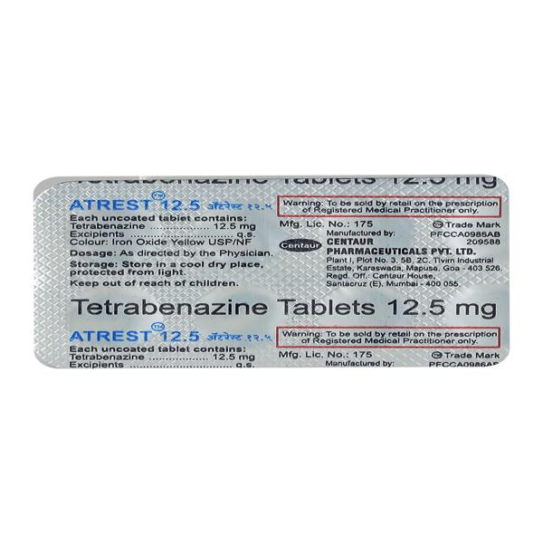 Atrest 12.5mg Tablet 10'S - Global Surgicals