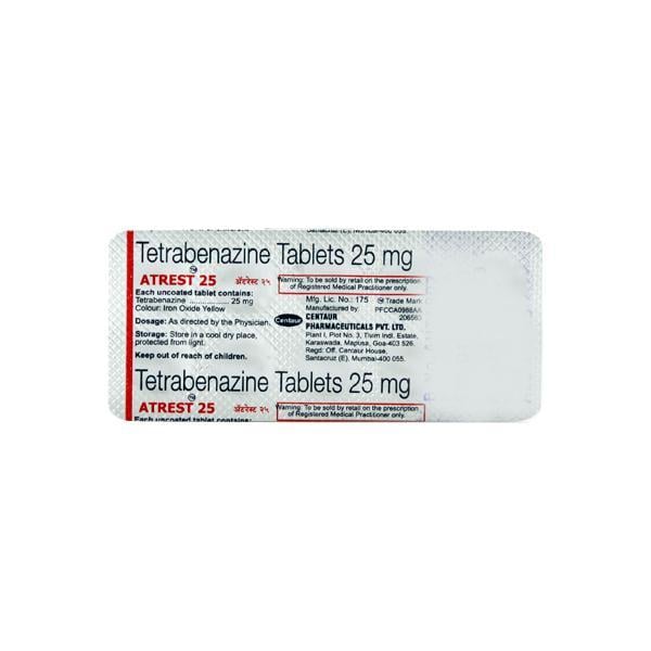 Atrest 25mg Tablet 10'S - Global Surgicals