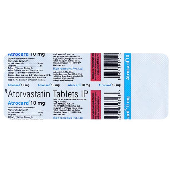 ATROCARD 10mg Tablet 10's - Global Surgicals