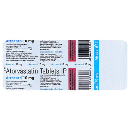 ATROCARD 10mg Tablet 10's - Global Surgicals