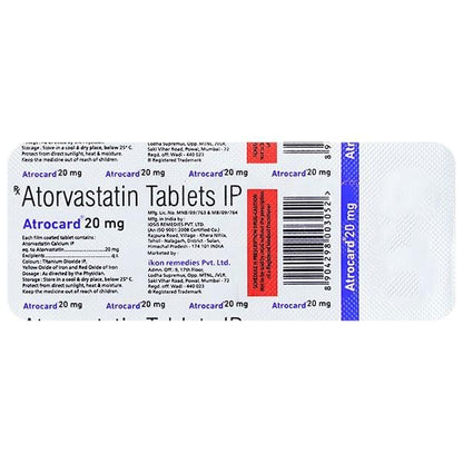 ATROCARD 20mg Tablet 10's - Global Surgicals
