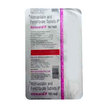 ATROCARD F 10mg Tablet 10's - Global Surgicals