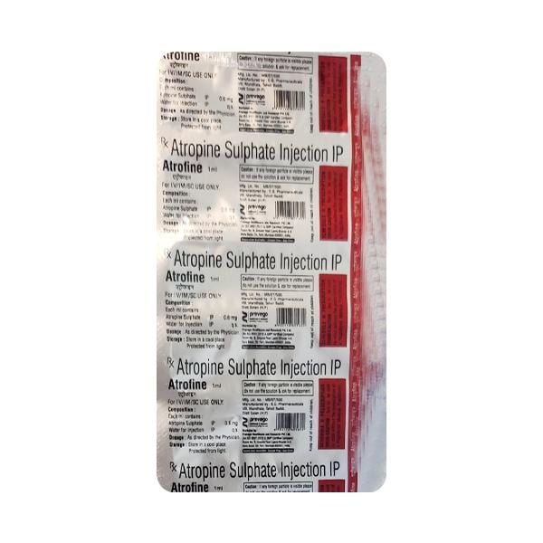 ATROFINE Injection 1ml - Global Surgicals