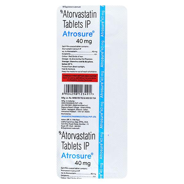 ATROSURE 40 Tablet 10's - Global Surgicals