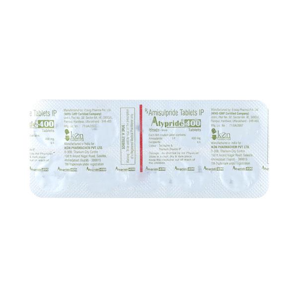 ATYPRIDE 400 Tablet 10's - Global Surgicals