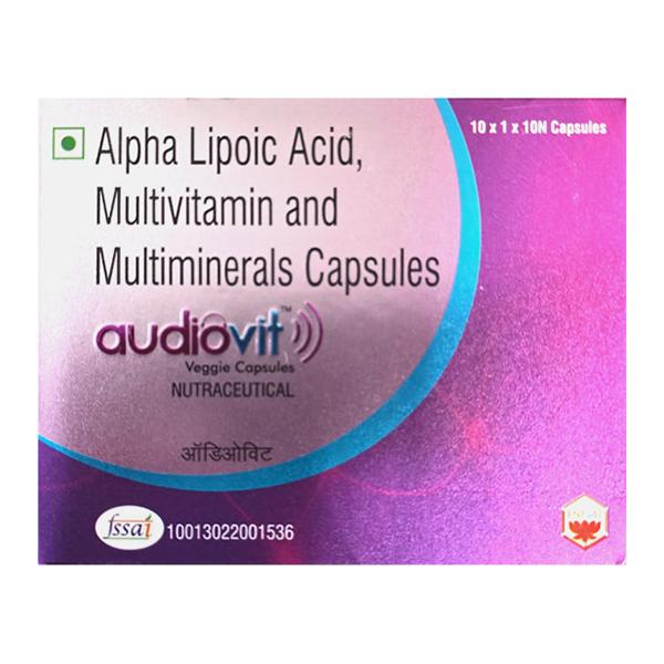 AUDIOVIT VEGGIE (NUTRACEUTICAL) Capsule 10's - Global Surgicals