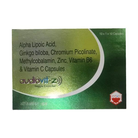 AUDIOVIT Z VEGGIE Capsule 10's - Global Surgicals