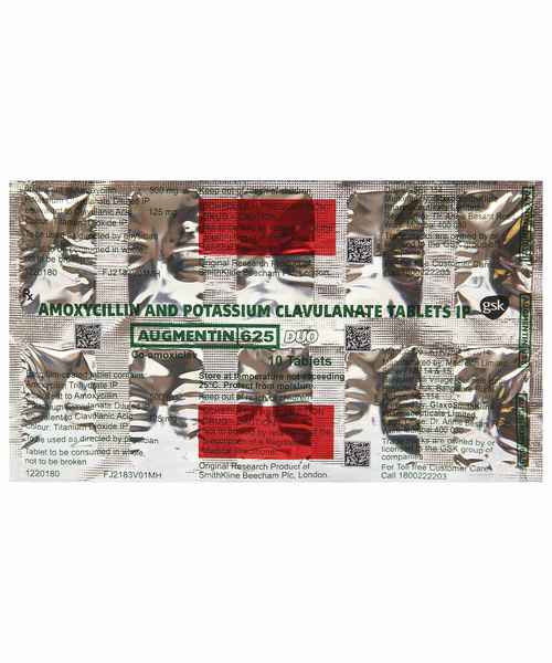 Augmentin Duo 625mg Tablet - Global Surgicals