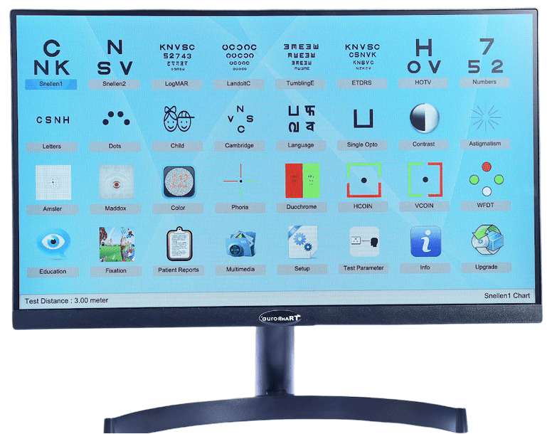 Aurolab Digital Vision Chart - Global Surgicals