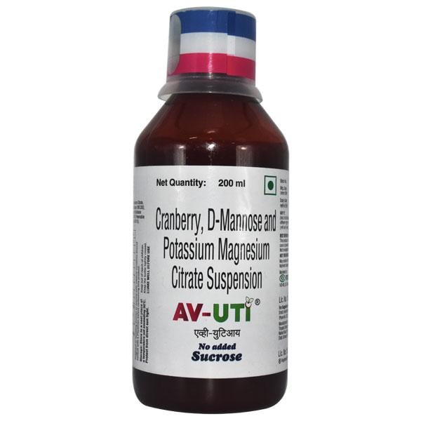 AV UTI SUGAR FREE Suspension 200ml - Global Surgicals