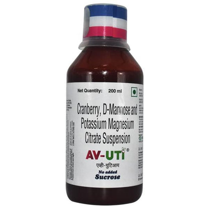 AV UTI SUGAR FREE Suspension 200ml - Global Surgicals