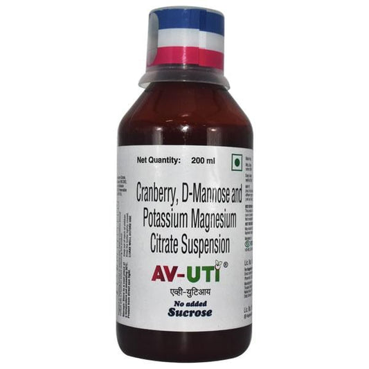 AV UTI SUGAR FREE Suspension 200ml - Global Surgicals