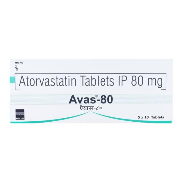 Avas 80mg Tablet 10'S - Global Surgicals