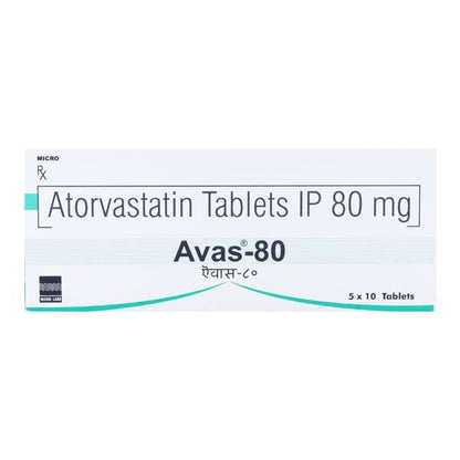 Avas 80mg Tablet 10'S - Global Surgicals