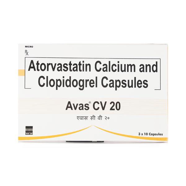 Avas CV 20mg Capsule 10'S - Global Surgicals