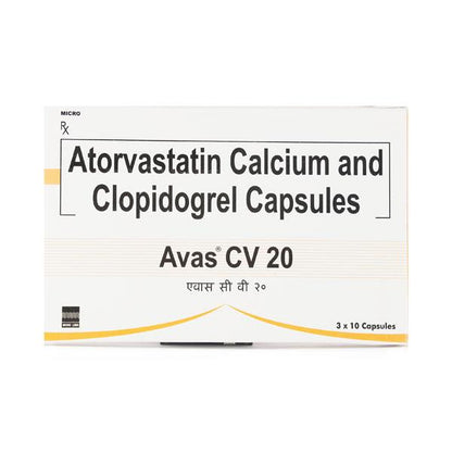 Avas CV 20mg Capsule 10'S - Global Surgicals
