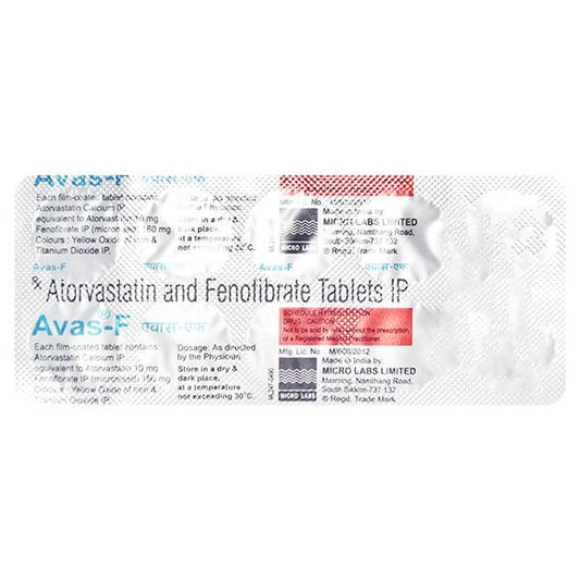 AVAS F 10 Tablet 10's - Global Surgicals