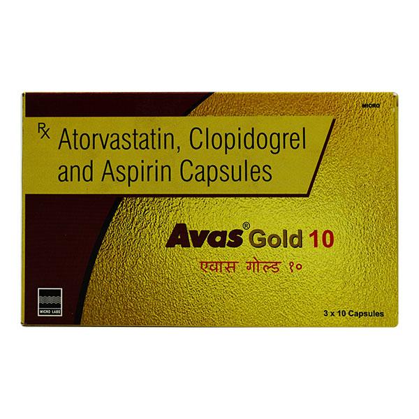 AVAS GOLD 10 Capsule 10's - Global Surgicals