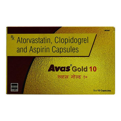 AVAS GOLD 10 Capsule 10's - Global Surgicals