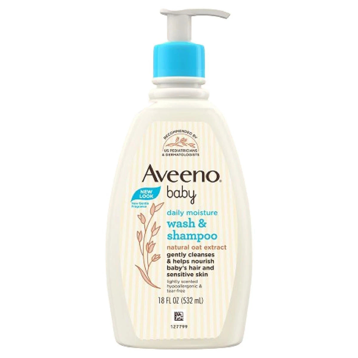 Aveeno Baby Daily Moisture Wash & Shampoo 532 ml