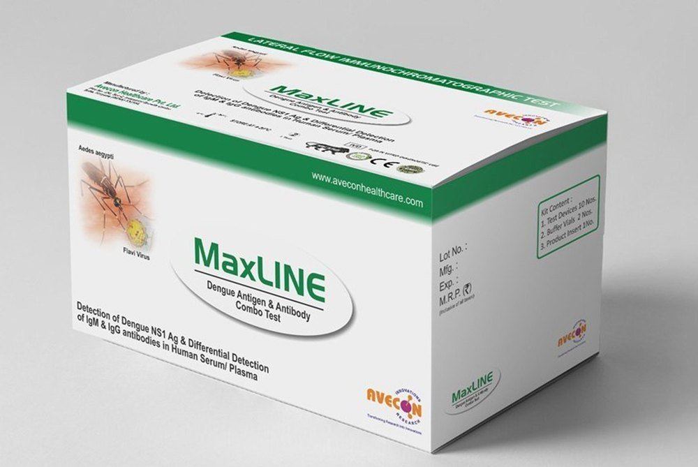 Avecon Maxline Dengue NS1 Antigen Test Rapid Card - Global Surgicals