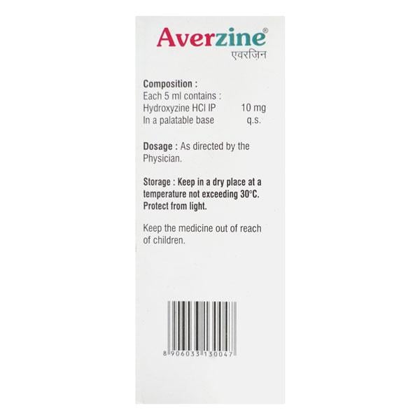 Averzine Syrup 100ml - Global Surgicals
