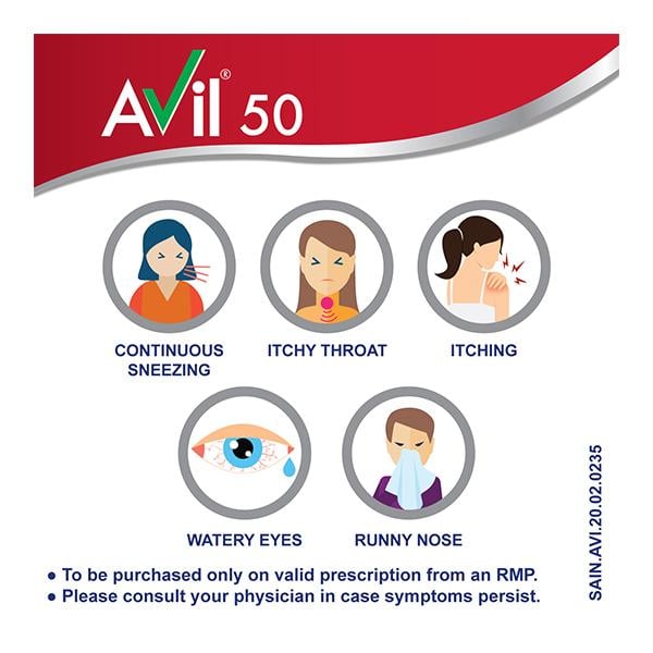 Avil 50mg Tablet 15'S - Global Surgicals