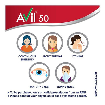 Avil 50mg Tablet 15'S - Global Surgicals