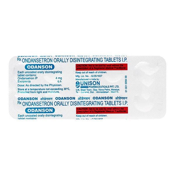 ODANSON 4 Tablet 10's