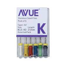 Avue Stainless Steel Hand K Files - Global Surgicals