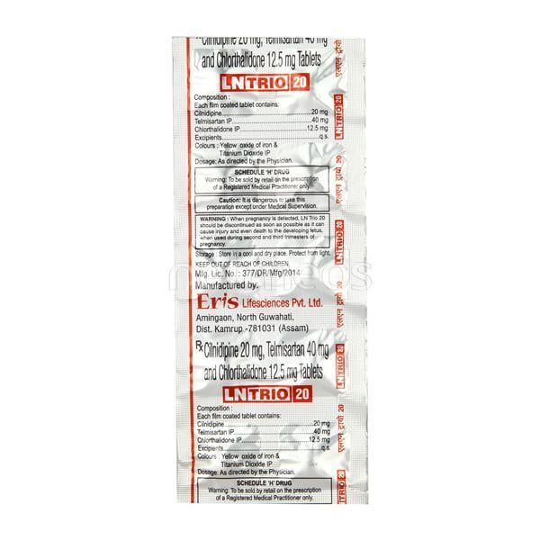 Lntrio 20mg Tablet 10'S