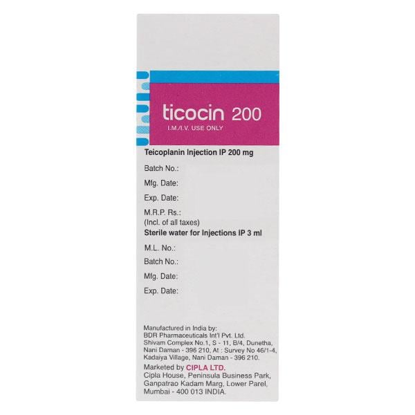 Ticocin 200mg Injection 1's