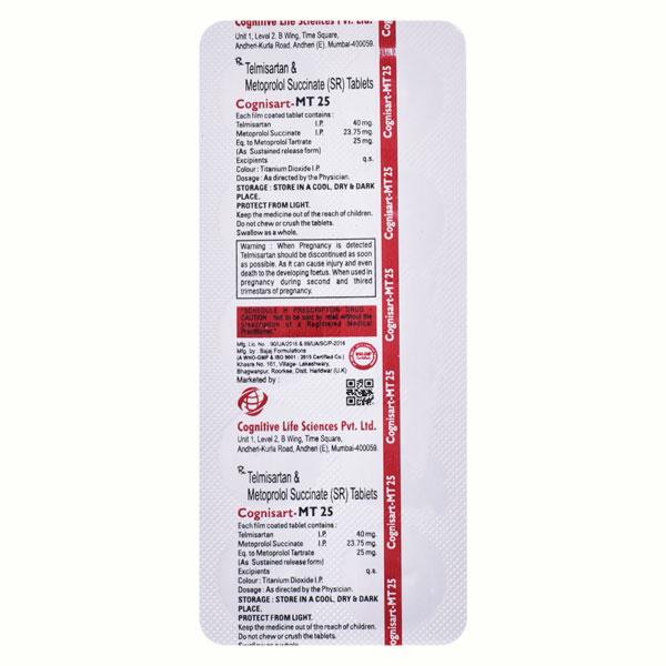 COGNISART MT 25mg Tablet 10's