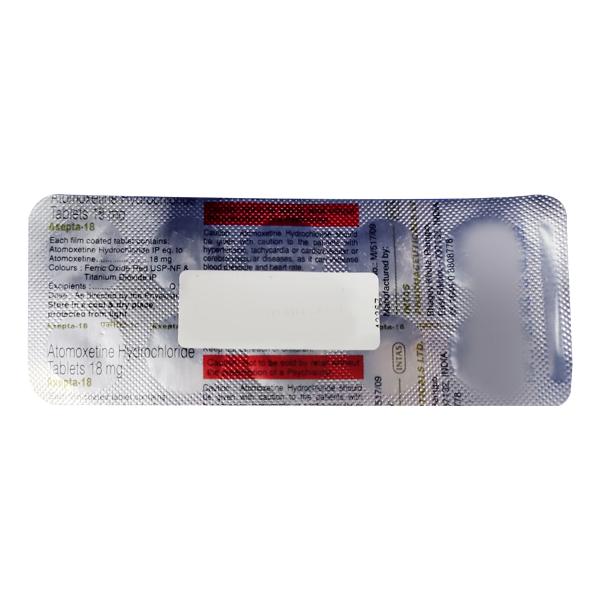 Axepta 18mg Tablet 10'S - Global Surgicals
