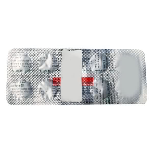 Axepta 25mg Tablet 10'S - Global Surgicals