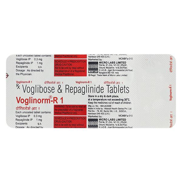 VOGLINORM R 1 Tablet 10's