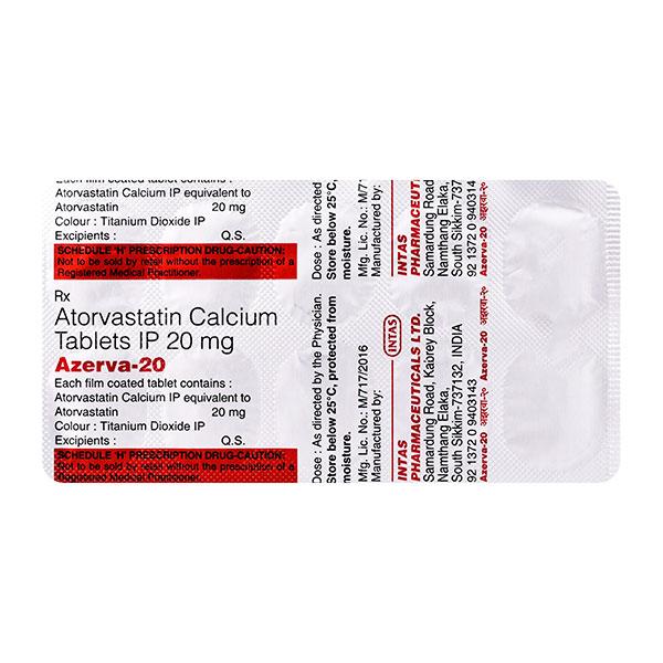 Azerva 20mg Tablet 10'S - Global Surgicals