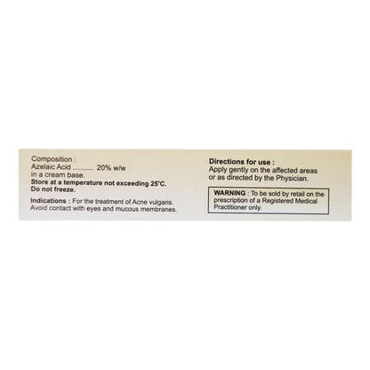Aziderm 20% Cream 15gm - Global Surgicals