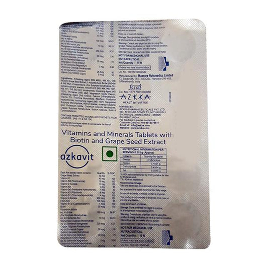 AZKAVIT Tablet 15's - Global Surgicals