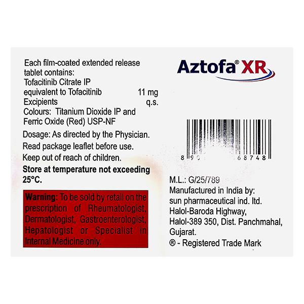 AZTOFA XR Tablet 15's - Global Surgicals