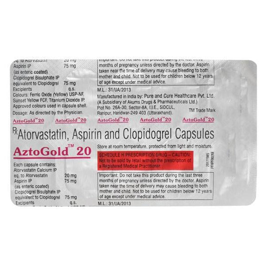 Aztogold 20mg Capsule 10'S - Global Surgicals