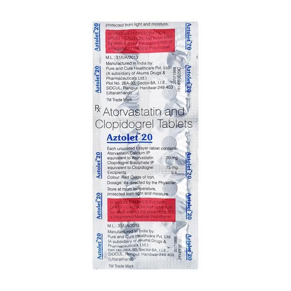 Aztolet 20mg Tablet 10'S - Global Surgicals