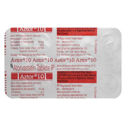 Aztor 10mg Tablet 15'S - Global Surgicals
