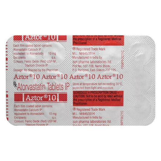 Aztor 10mg Tablet 15'S - Global Surgicals