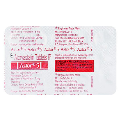 Aztor 5mg Tablet 15'S - Global Surgicals