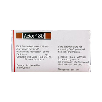 Aztor 80mg Tablet 15'S - Global Surgicals