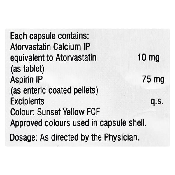 Aztor Asp 75mg Capsule 10'S - Global Surgicals