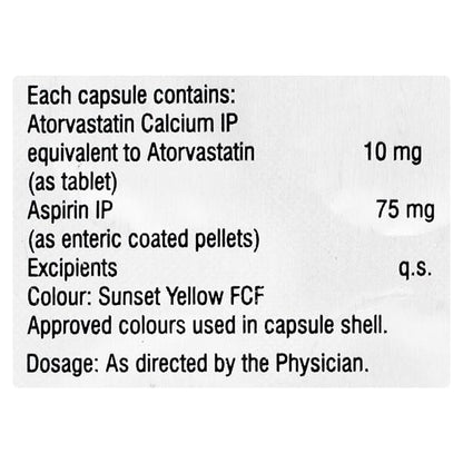 Aztor Asp 75mg Capsule 10'S - Global Surgicals