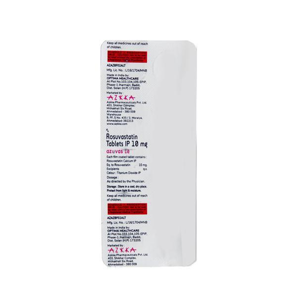 Azuvas 10mg Tablet 10'S - Global Surgicals