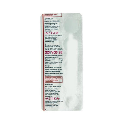 Azuvas 20mg Tablet 10'S - Global Surgicals